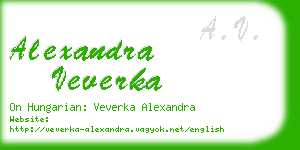 alexandra veverka business card
